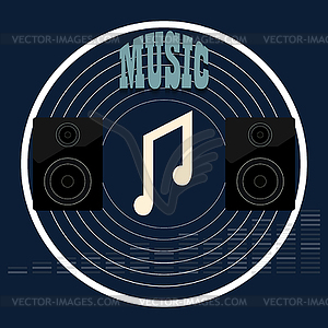 Musical album - vector image