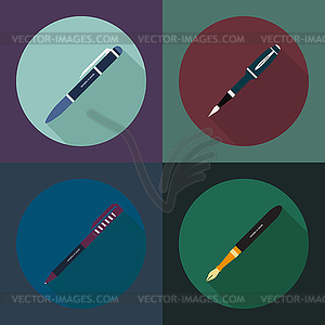 Set pen - vector clipart