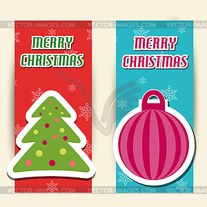 Merry Christmas and happy new year Background - vector image