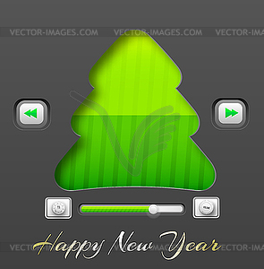 Merry Christmas and happy new year Background - vector image