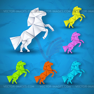 New year Horse background concept - vector image