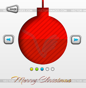 Merry Christmas and happy new year Background - vector clipart