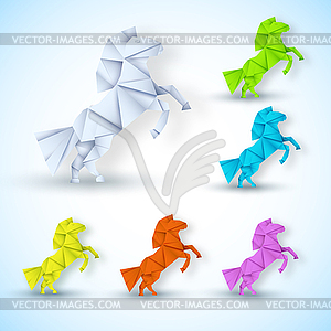New year Horse background concept - vector clip art