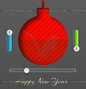 Merry Christmas and happy new year Background - vector clipart