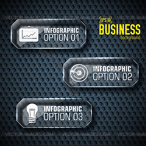Business tech infographic template with text fields - vector clip art
