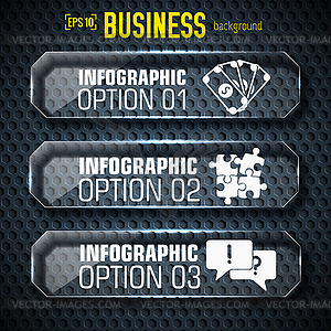 Business tech infographic template with text fields - vector clip art