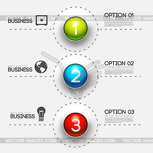 Business infographic design background concept. - vector image