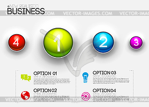 Business infographic design background concept. - vector clip art