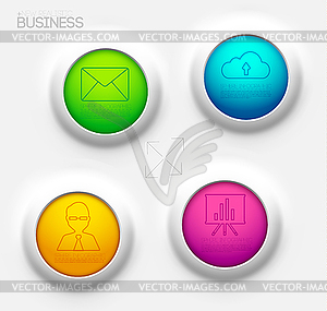 Business infographic design background concept. - vector image