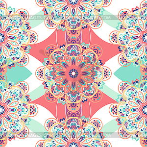 Tribal ethnic seamless pattern abstract background - vector image