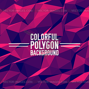 Collection bright colors set polygonal backgrounds - vector clipart