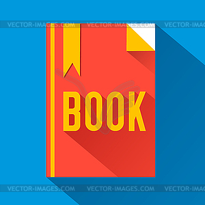 Flat book design. concept - vector clip art