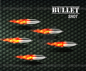 Bullet background concept - vector clip art