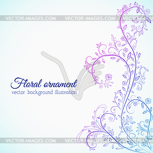 Floral nature background concept - vector clipart