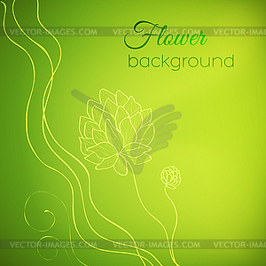 Floral nature background concept - vector clipart