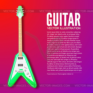 Guitar background concept - vector clipart