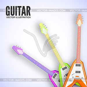 Guitar background concept - vector clip art