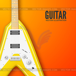 Guitar background concept - vector image