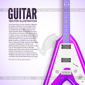 Guitar background concept - vector clipart