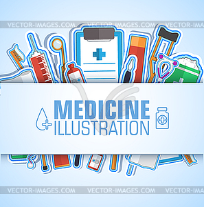 Medicine flat icons set concept - vector clipart