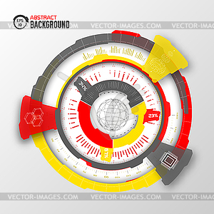 Tech abstract background concept. for you design - vector clip art