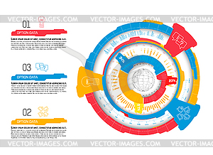 Tech abstract background concept. for you design - vector clipart