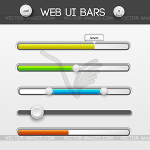 Web interface ui elements - vector clip art