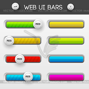 Web interface ui elements - vector image