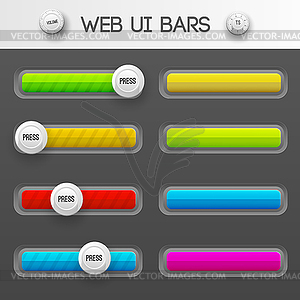 Web interface ui elements - vector image