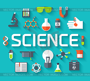 Retro experiments in science chemistry laboratory - vector EPS clipart