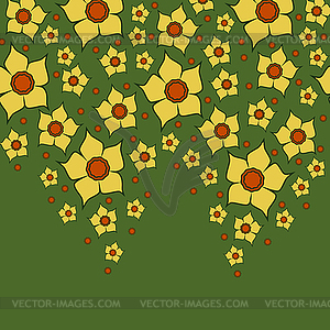 0415 13 lent lily yellow - vector clipart