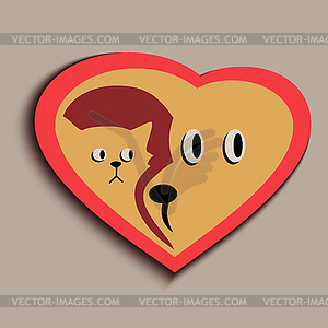 Abstract vintage design concept for pet shop or - vector image