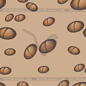 Seamless texture with coffee beams - vector clipart
