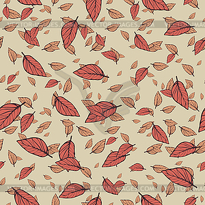 Seamless Leafy Pattern - - vector clip art