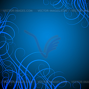 Blue abstract background with pinstripes - vector clipart