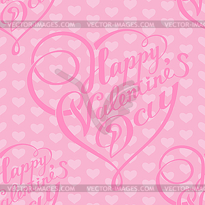Valentines day vintage seamless background with - vector clip art
