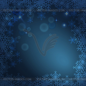 Christmas background with snowflakes - vector clipart