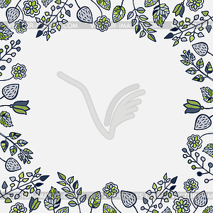 Floral branches background - vector image
