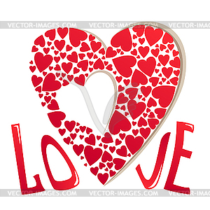 Valentines day card - vector image