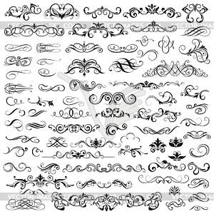 Set of vector graphic elements for design - vector clipart