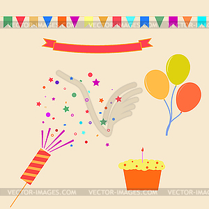 Happy Holidays - greeting card. Vector illustration. - vector image