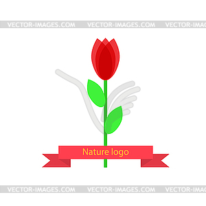 Abstract flower logo for your company. - vector image