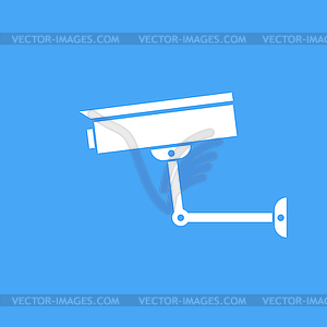 Camera surveillance protection. Vector icon. - vector clipart