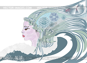 Queen of winter - vector clip art