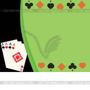 Four cards - vector clipart