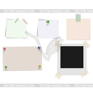 Clean paper blanks - royalty-free vector clipart