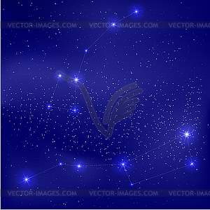 Big dipper - vector clipart