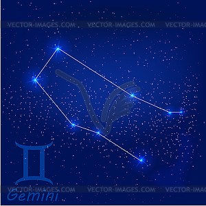 Constellation Gemini - vector clipart