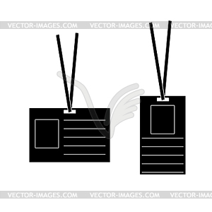 Id template - vector clipart