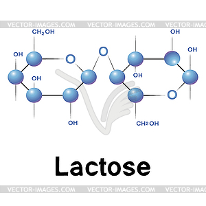 Lactose - vector clip art